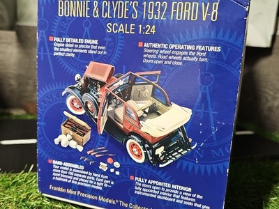 Franklin Mint 1932 Ford Convertible Sedan Bonnie & Clyde Edition 1