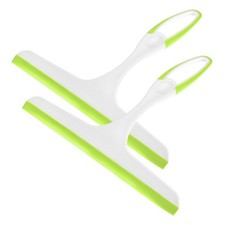 Tergi glass spatula shower with glass hole attachment, shower door, 210mm, 2pcs