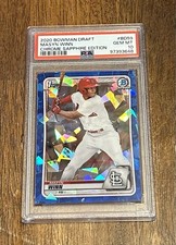 Masyn Winn Cardinals PSA 10 Mint Bowman Chrome Draft Sapphire Rookie Card!