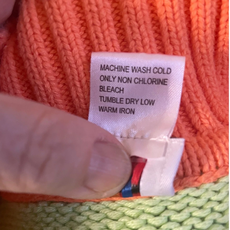 Suéter Cárdigan Tejido en Bloque de Color Cremallera Completa Talbots Niños Niñas Talla 7 Foto 4 de 4