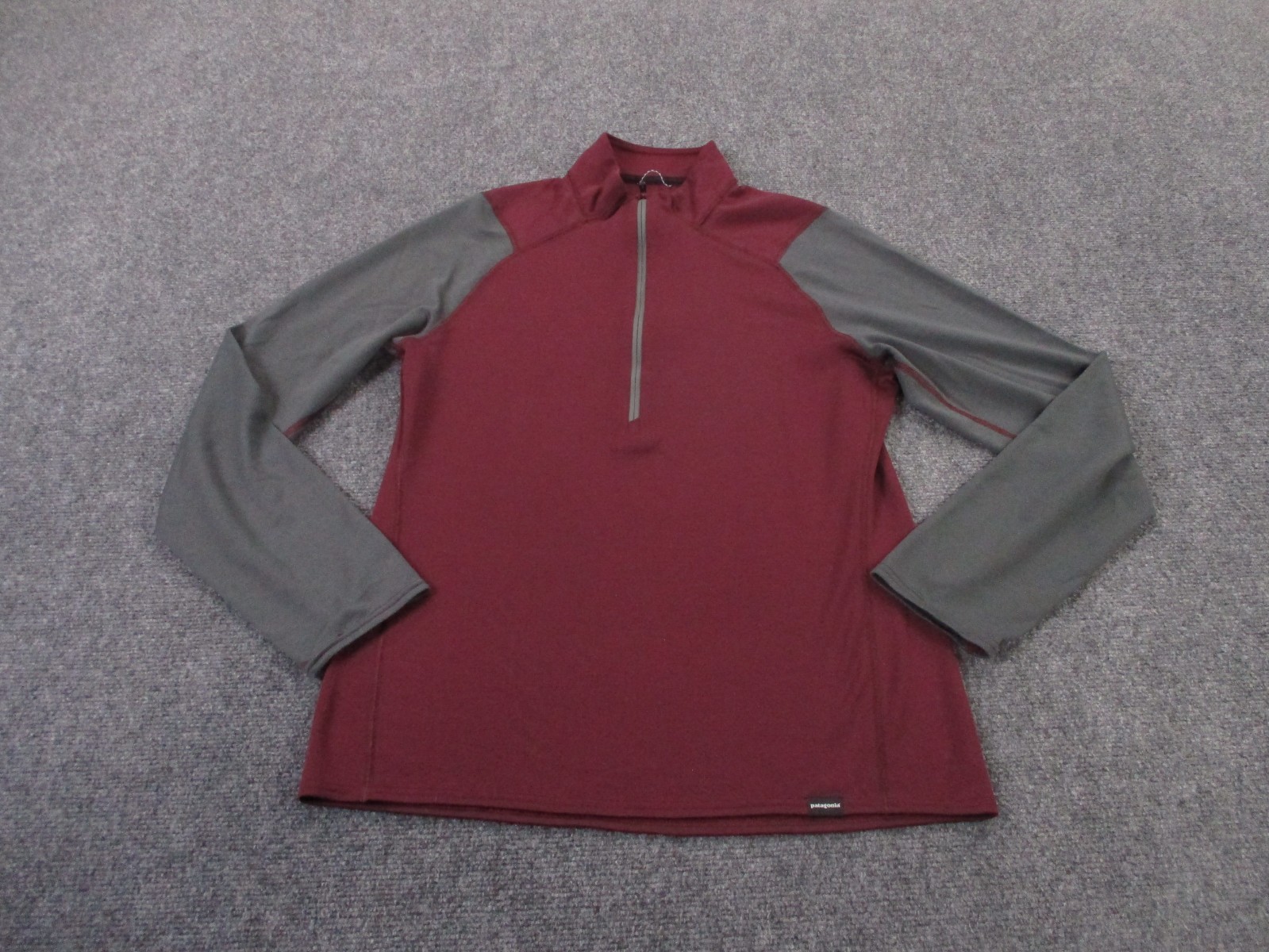 Patagonia Men's Red Midweight Capilene Base Layer Jacket for Hiking
