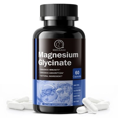 Magnesium Glycinate Capsules High Absorption Magnesium for Improved SleepSupport