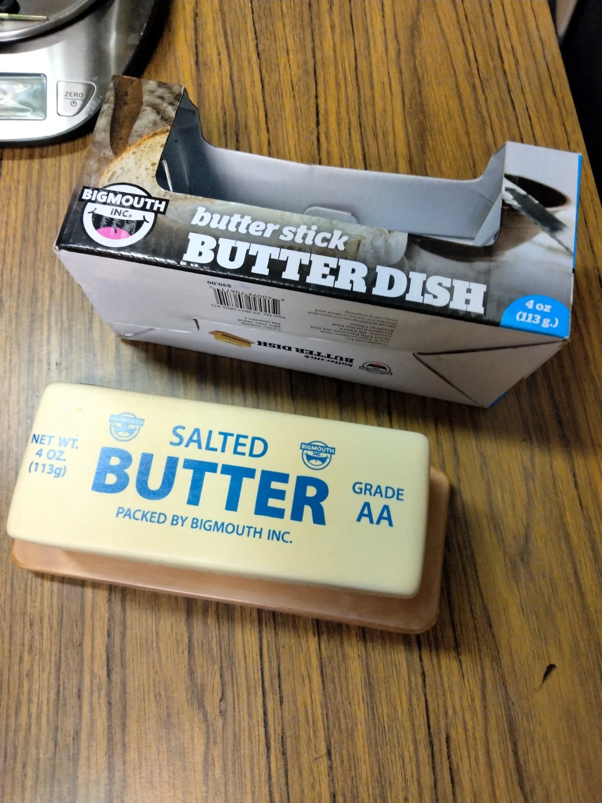 Bigmouth Inc Butter Stick Ceramic Butter Dish Fits One Stick New in Box