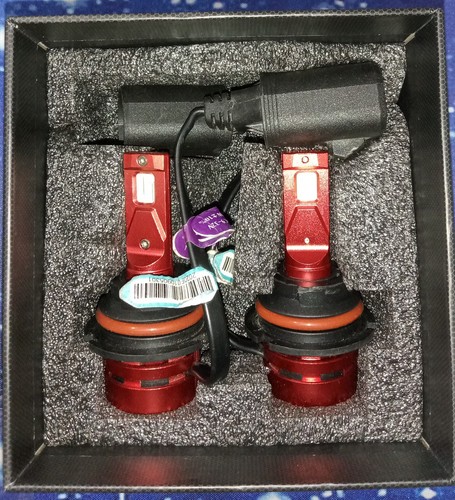 Torchbeam LED LIGHTING T2 HB5 9007 Headlight Bulbs Anodized Red Coated OPEN BOX - Picture 6 of 11