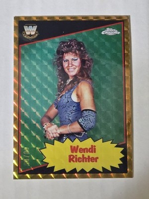 2025 Topps Chrome WWE Wendi Richter 1985 Legends Gold Refractor #10/50