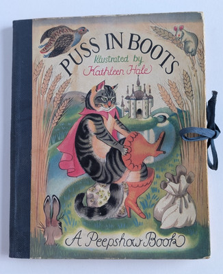 Puss in Boots Peepshow Book Folding Books Ltd Kathleen Hale 1950s Tunnel Book