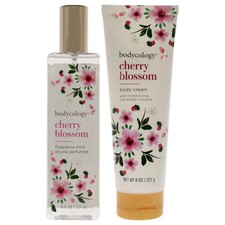 Cherry Blossom Kit by Bodycology for Women - 2 Pc Kit 8oz Body Cream, 8oz Fra...