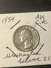 1954-S Washington Quarter 90% Silver 25c US Coin SF Mint Circulated Low Shipping