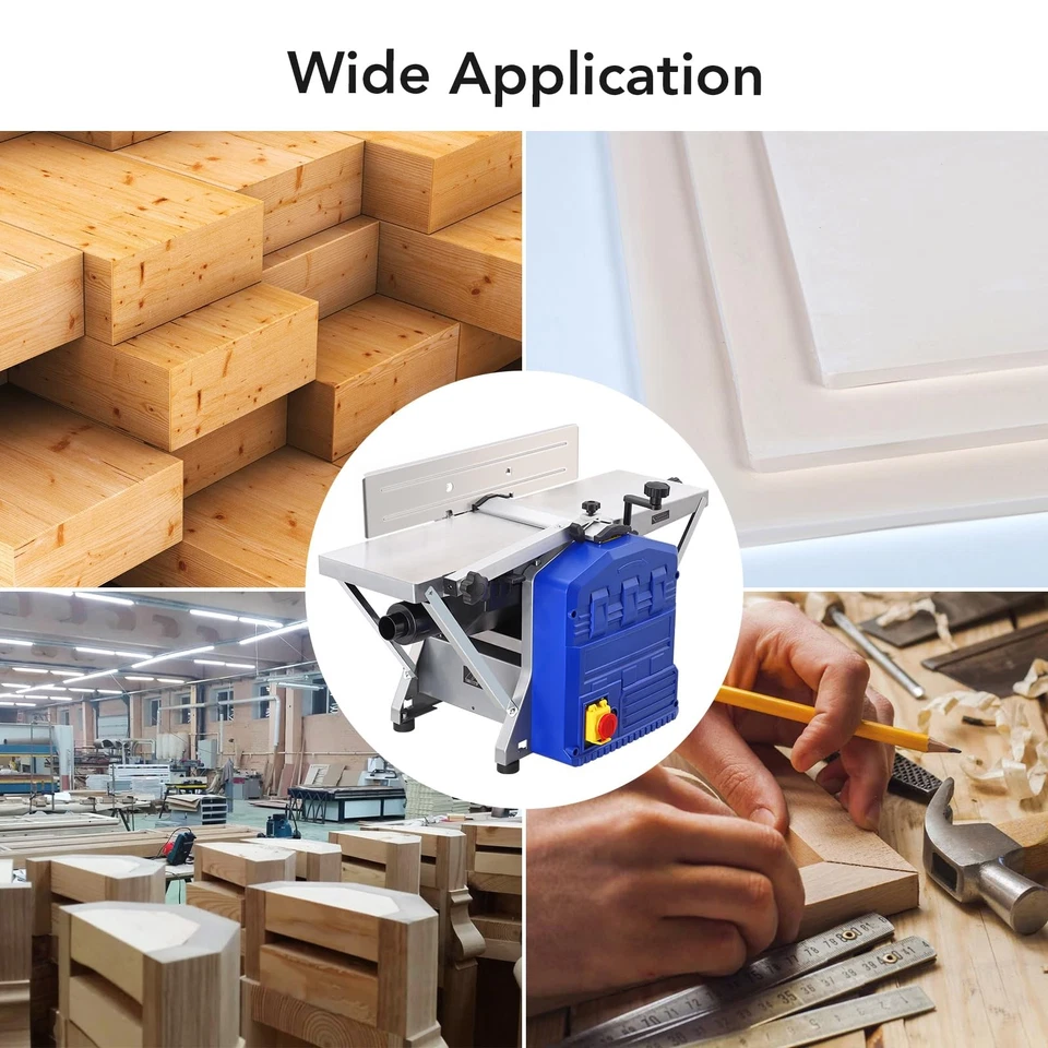 Power Benchtop Planer 1250W Powerful Electric Planer Worktable Thickness Planer - Image 4 of 4