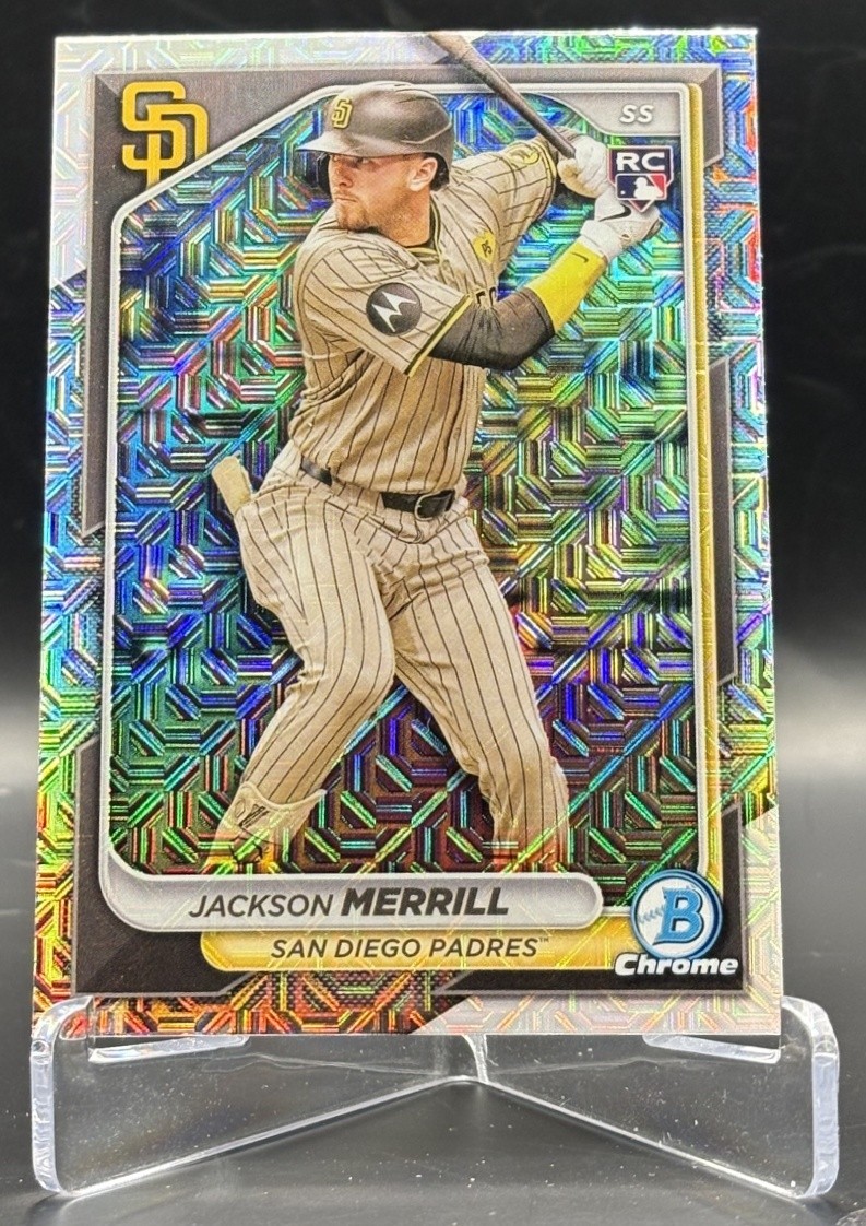 2024 Bowman Chrome Jackson Merrill Mega Box Refractor #27 RC Padres
