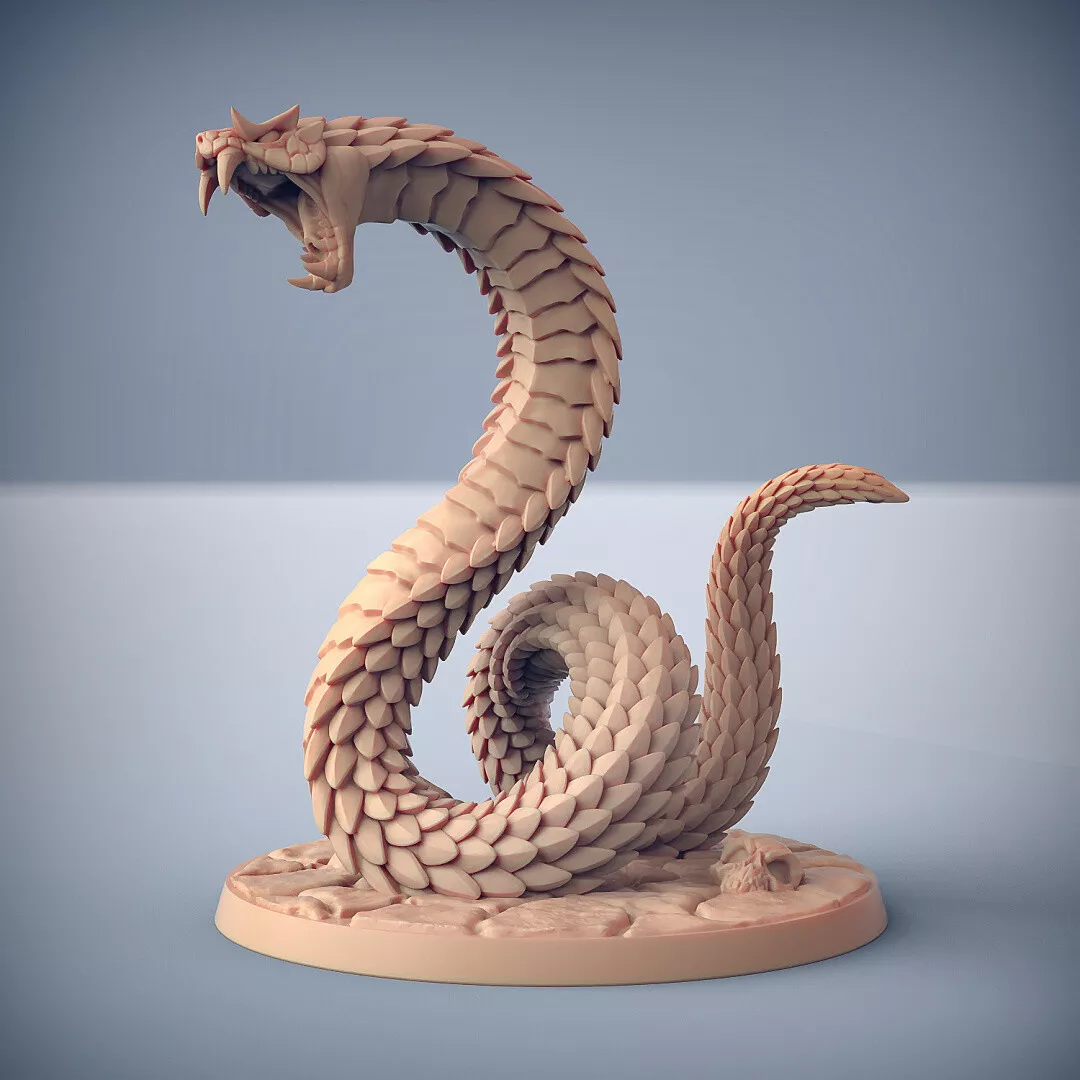 Serpente Gigante Cobra Miniature 3d Compatible With Dungeons -  Denmark