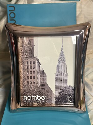 Nambe Portal Picture Frame, Holds One 8'' x 10'' Photo Silver - Store Display