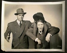 LON CHANEY JR.SHEMP HOWARD: (RARE VINTAGE 1940,S STILL) CLASSIC 3 STOOGES MEMBER