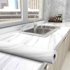 10M Marble Contact Paper Self Adhesive Vinyl Sticky Back Plastic Roll Wallpaper 