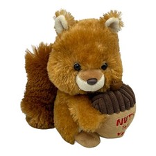 Aurora Plush Squirrel Holding Acorn NUTS FOR YOU Stuffed Animal