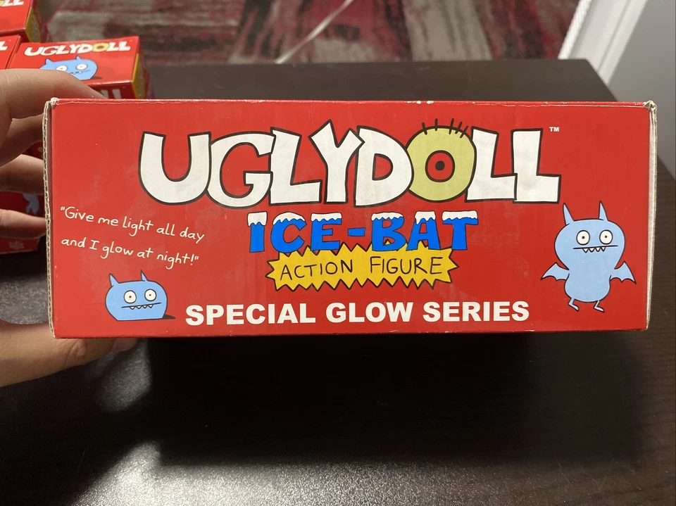 UGLYDOLL Ice Bat Special Glow Figura de Acción Muñeca Fea Horvath Juego de 4 + Cajas Foto 4 de 4