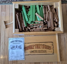 Vtg Tumble Tree Timbers Limited Edition 400 Pieces Ages 4 & Up 2002 Wheeled Case