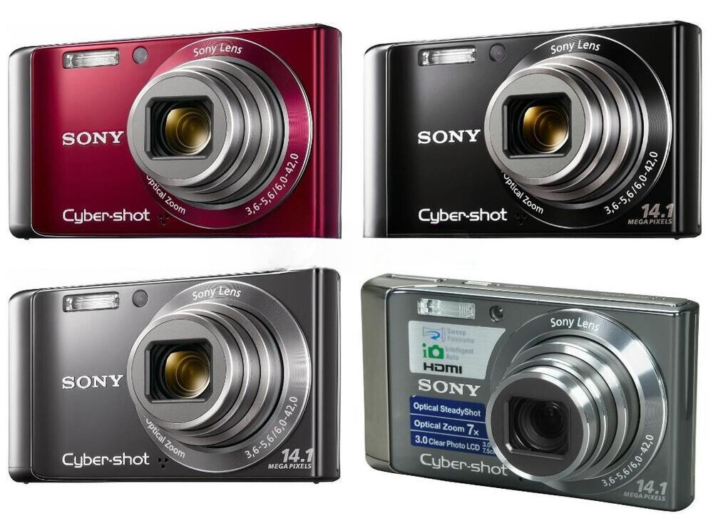 Sony Cyber-shot DSC-W370 14.1MP CCD Vintage Digital Camera-Gray | eBay