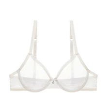 See Through Mesh Sheer Womens Bras Underwired Sexy Lingerie Misses Hot Underwear