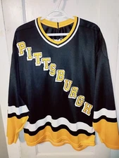 Vintage CCM Maska Joe Mullen #7 Pittsburgh Penguins Men's Jersey Size Large