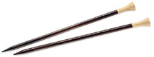 LANTERN MOON EBONY SINGLE POINTED WOOD KNITTING NEEDLES US17 - 12.0 MM 10"