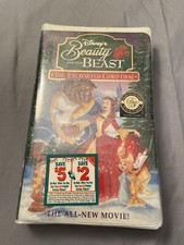 Disney’s Beauty and the Beast: An Enchanted Christmas VHS New Sealed