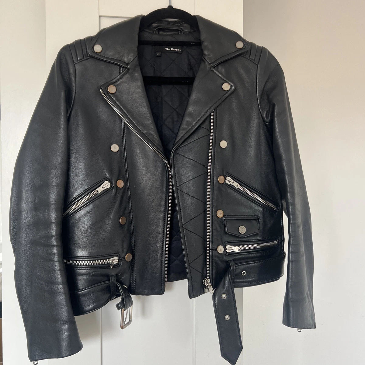 Kooples leather jacket cheap