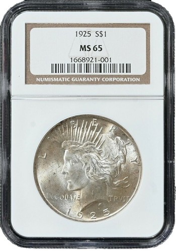 1925 Peace Dollar PCGS MS 63 | eBay