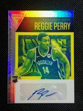 2020-21 Flux #FRS-RPE Reggie Perry Rookie Signatures Auto Silver Prizm