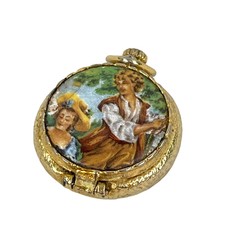 House of Fuller Vintage Gold Tone Perfume Hol...