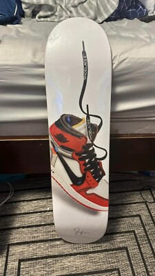 #ad Steph Morris AIR Clean White Skateboard Deck Autograph 01 50 $400.00