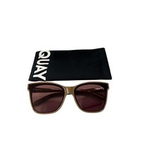 Quay Australia After Party Square Sunglasses Doe Brown