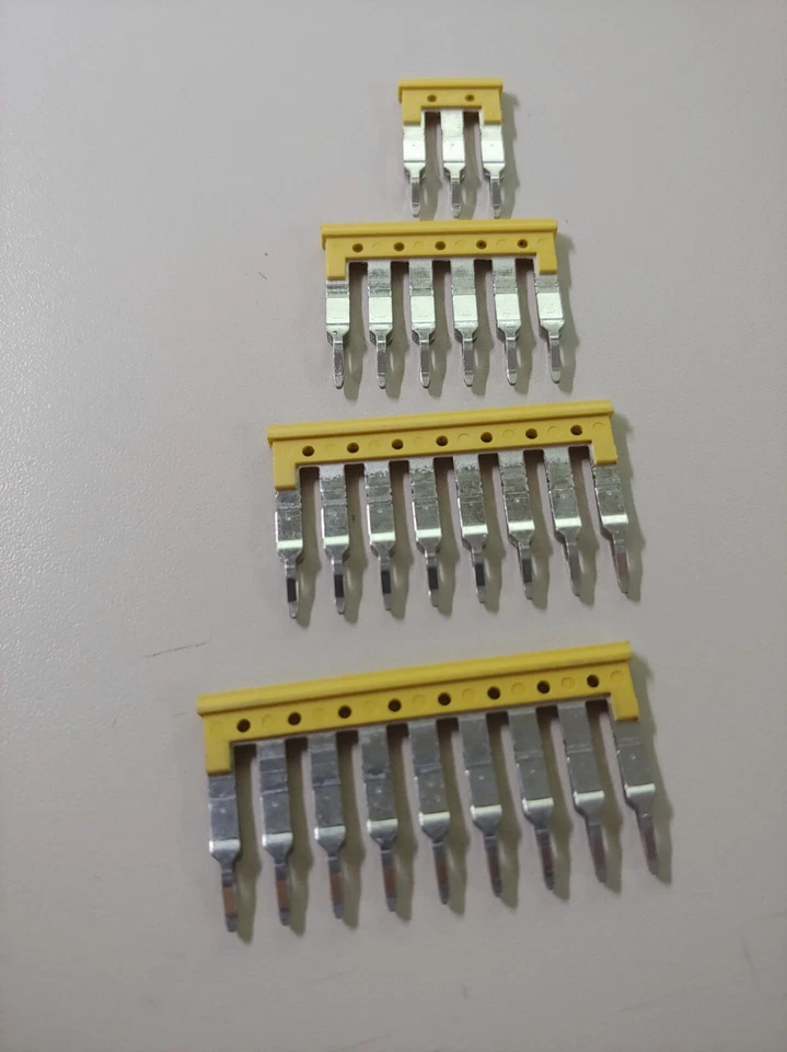 Weidmüller Querverbinder ZQV 2.5N/2 - ZQV 2.5N/10; Rastermass 5,1 mm; gelb