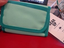 Pottery Barn Teen Gear Up  Tri-fold wallet nylon mint  New 
