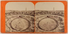FRANCE Nîmes Les Arènes c1870 Photo Dumas Stereo Vintage Albumine P70L1n