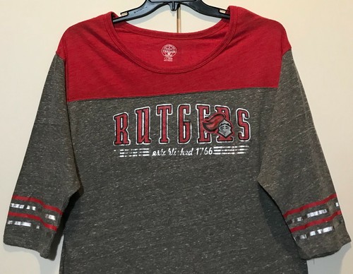 Nueva NCAA Mujer Mangas 1/2 Camisa Colegio Damas Camiseta Color Gris - Elige 1 - Imagen 26 de 33
