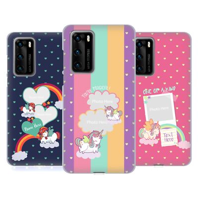 CUSTOM CUSTOMIZED PERSONALIZED FANCY UNICORN 2 SOFT GEL CASE FOR HUAWEI PHONES 4