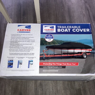 Ski and Wakeboard Boat Cover | 22'9''-23'8'' x 96'' | Carver | 74104 Ts-23 Sun-dura