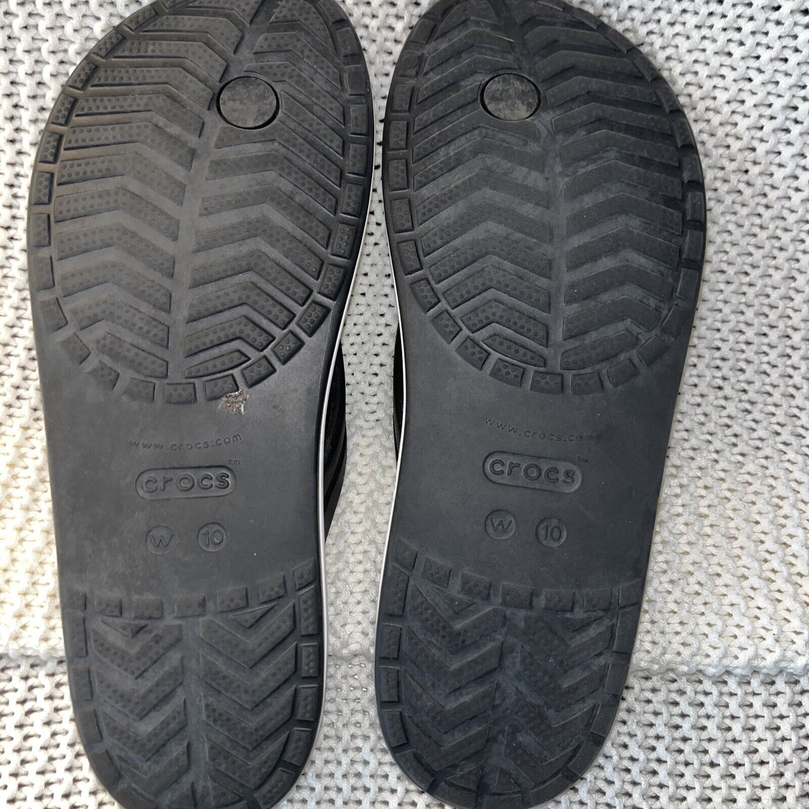 Crocs Crocband Flip Flops Sandals Black Women Siz… - image 3