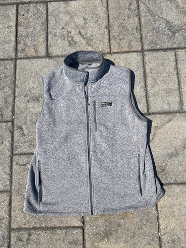 LL BEAN Men Bean's Sweater Fleece Vest 