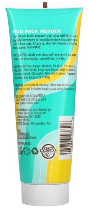 QUEEN HELENE Mud Pack Masque 227g Toxin Relief Revitalises Anti-Aging(Pack of 2) - Image 3 of 4