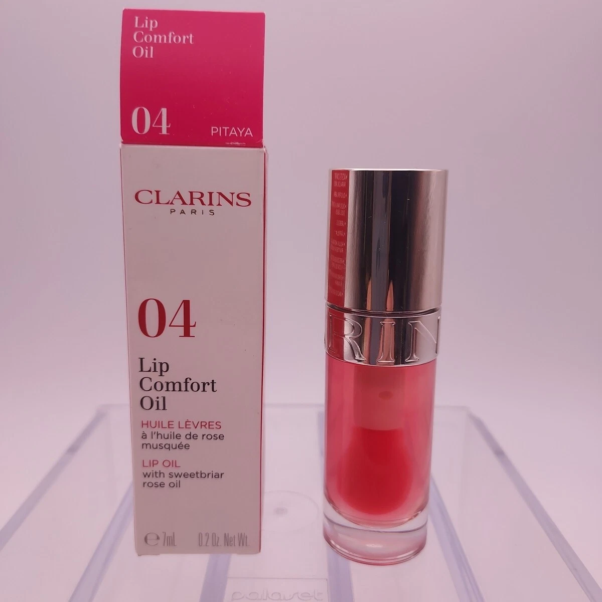 Clarins Lip Comfort Oil with Sweetbriar Rose Oil 0.2oz 04 PITAYA