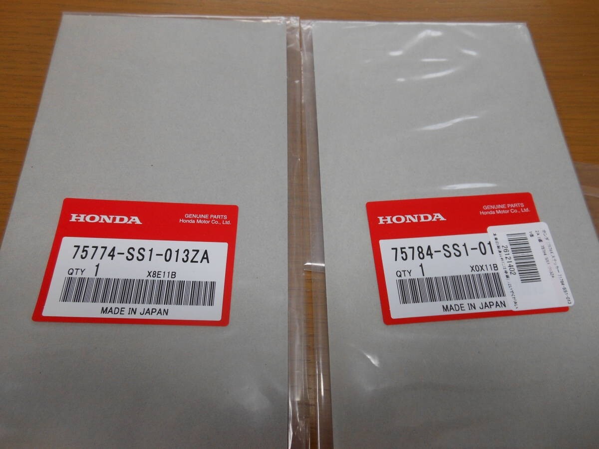 Honda BEAT PP1 TYPE1 OEM Side Decal Woody Gray Left & Right Set 