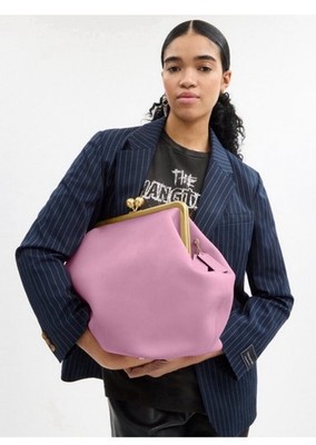 NWT Coach Large Kiss Lock Frame Shoulder Bag Pink Gold Hardware NWT Coach Large Kiss Lock Frame Shoulder Bag Pink Gold Hardware