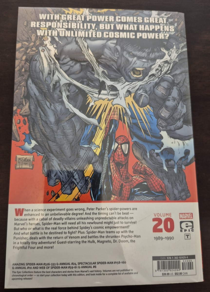 AMAZING SPIDER-MAN EPIC COLLECTION VOL 20 COSMIC ADVENTURES | eBay