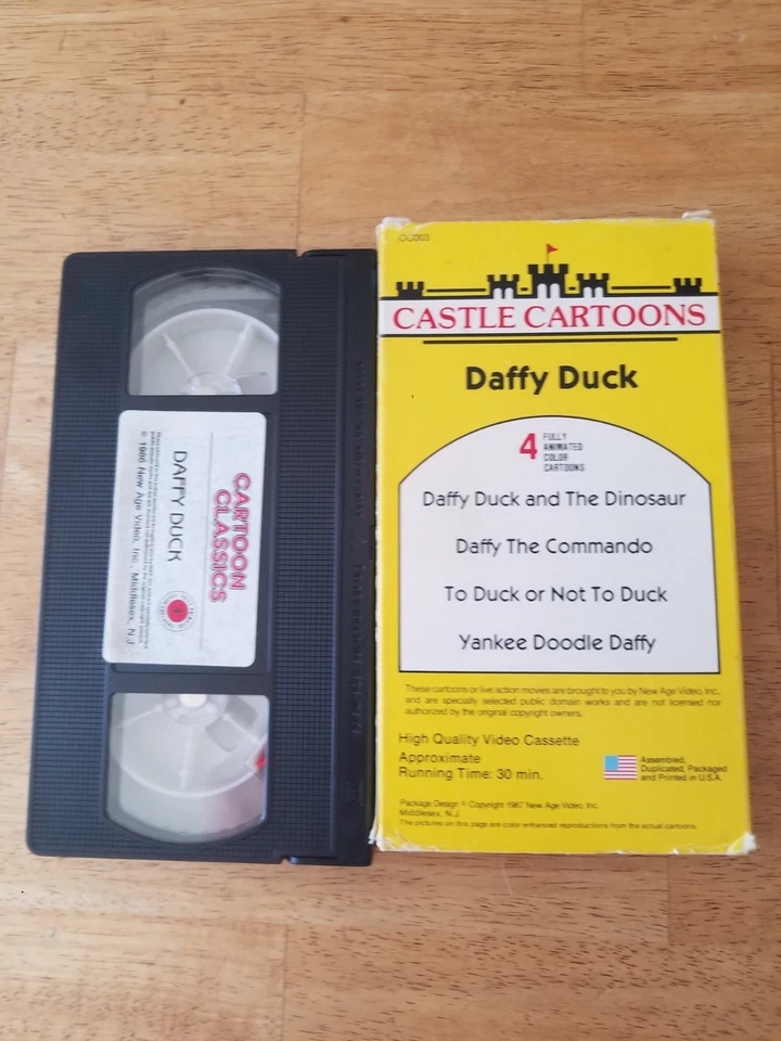Castle Cartoons Daffy Duck VHS 1987 - Image 2 of 2