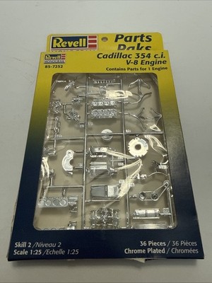 Revell Monogram Cadillac V-8 Engine 1:25 Model Kit Chrome Plated 85-7252