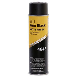 2 in 1 Trim Black Matte 4643 TRANSTAR 10845505003081 Spray Paint