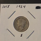 1924-S Winged Liberty Head Silver Dime In Good Condition