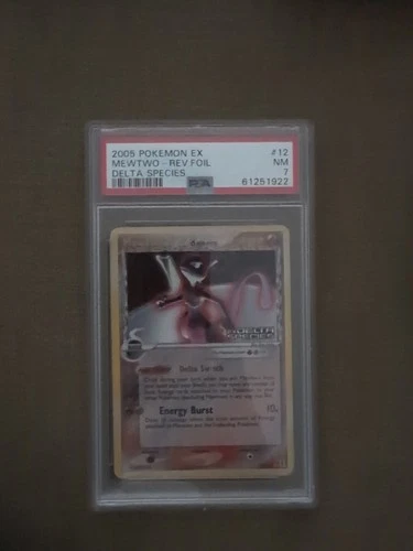 Pokemon Mewtwo PSA 7 - 12/113 Delta Species Reverse Holo